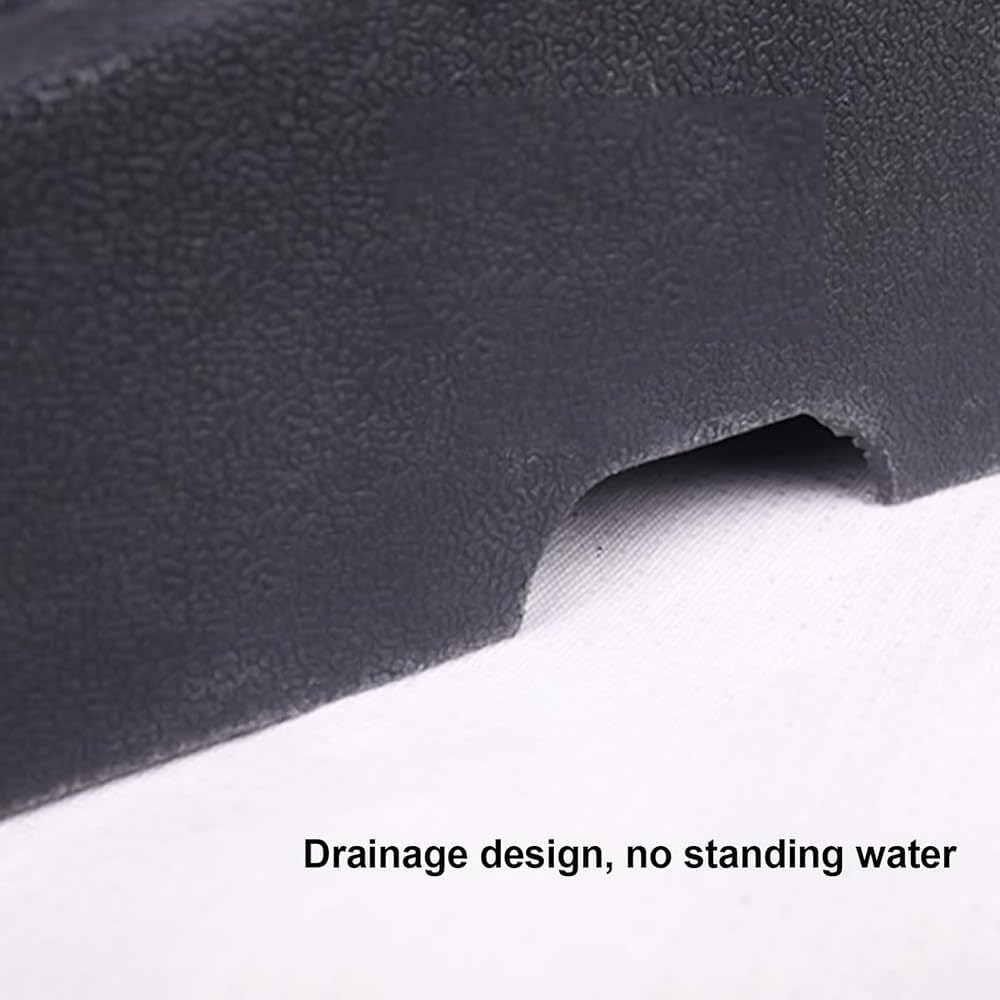 Rubber Threshold Ramp for Home Steps 4' 5' 6' Rise Heavy Duty Door Ramp, Driveway Curb Ramp Portable Loading Ramp with Bolts(48x32x13cm)