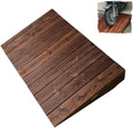 Wooden Threshold Ramp For Steps, 4' To 10' Rise, Front Door Ramp Non-slip, Doorway Ramp Curb Ramp For Wheelchair/Walker/Cart/Scooter(60x70x20cm/24x28x8'')