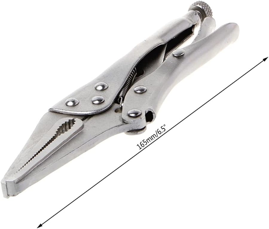 Yc7 Inch Locking Pliers Long Nose Straight Jaw Lock Vise Grip Clamp Hand Tool Clips Repair Tools