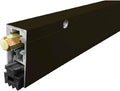 Fire Rated/Heavy Duty/Surface Automatic Door Bottom with Sponge Neoprene Rubber Extrusion in Black Anodized Aluminum (7163BK), SMS #8 x 1-1/2'' Supplied, (36'' L x 29/32'' W x 1-29/32'' H)