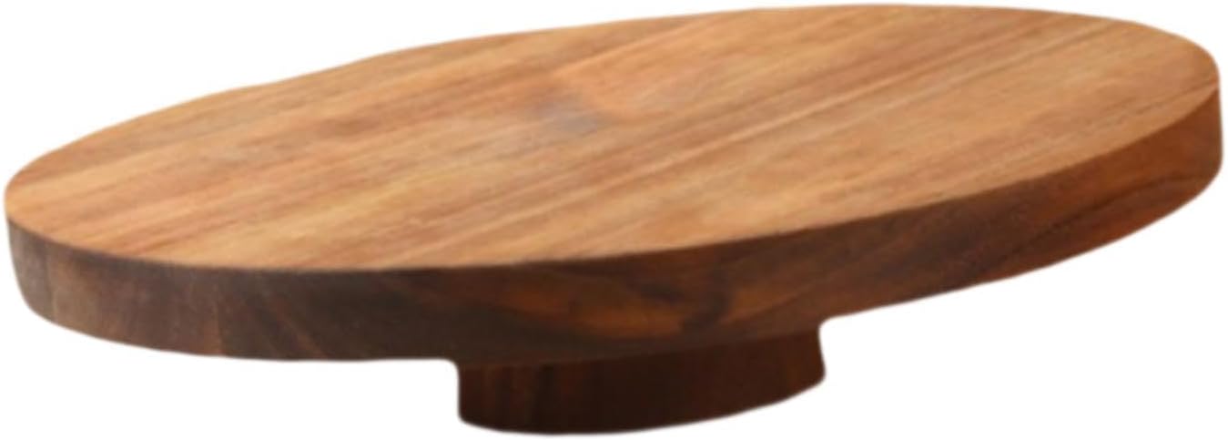 Wood Cake Stand Farmhouse Cake Pedestal Cheese Board Serving Platter for Party Crafts Festivals Home Decorations Housewarming