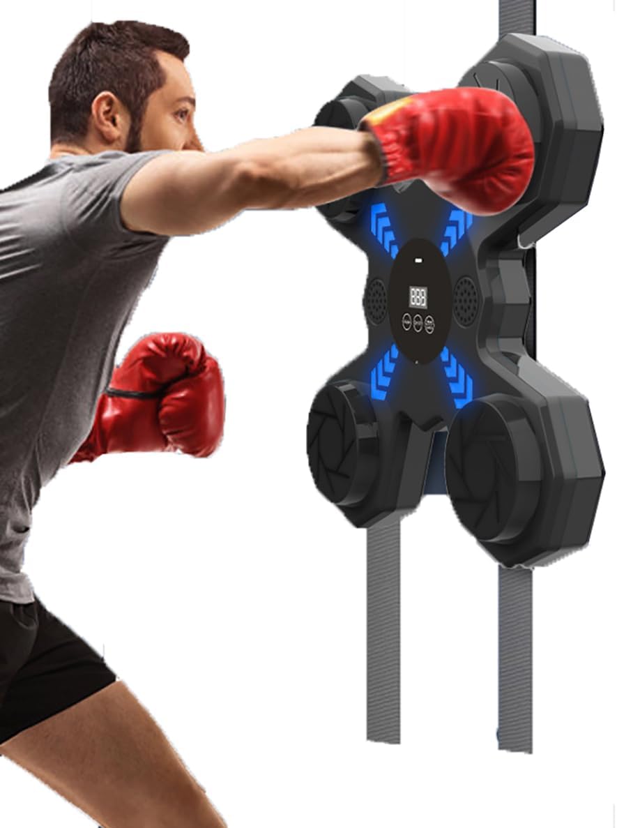 New Smart Music Boxing Machine Smart Wall Boxing Equipment Intelligent Electronic Striking Equipment for Agility Training Target for Home Office and Home Office