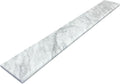 Italian White Carrara Honed Marble Threshold Double Bevel for Floor Transitions (6' x 24')