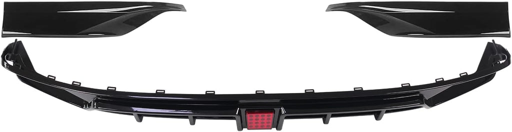 Front Bumper Lip Splitter Spoiler for 2018-2020 Honda Accord, Front Lower Bumper Valance Air Dam Deflector for 10th Gen Honda Accord Front Bumper Protector Accessories (Diffuser- Glossy Black)