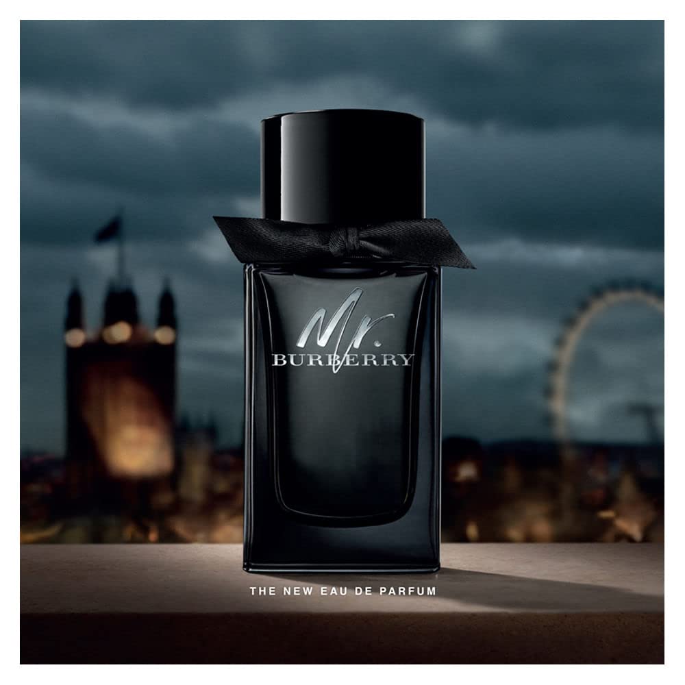 Burberry Mr. Burberry Eau de Parfum – Woody Aromatic Men's Cologne – With Notes of Tarragon, Cinnamon, Patchouli & Vetiver – Long Lasting Fragrance