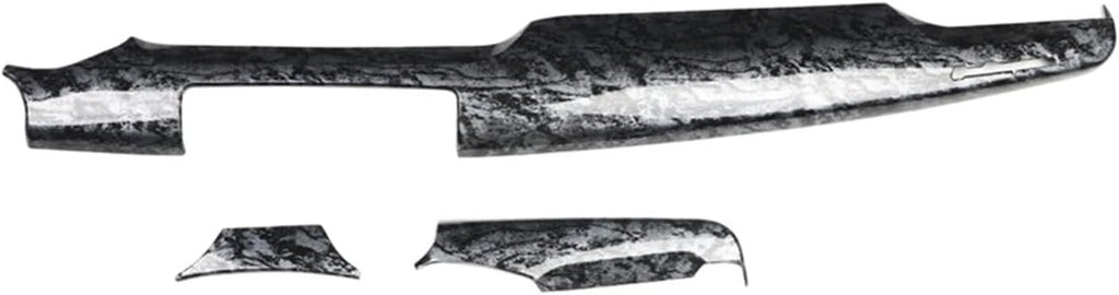 Dashboard Panel Decoration Cover Trim Compatible with Maserati Quattroporte 2014-2021 Carbon Fiber Car Interior Accessories(Wood Grain-LHD)
