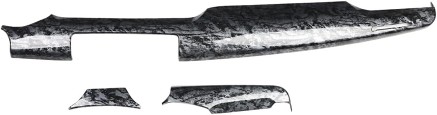 Dashboard Panel Decoration Cover Trim Compatible with Maserati Quattroporte 2014-2021 Carbon Fiber Car Interior Accessories(Wood Grain-LHD)