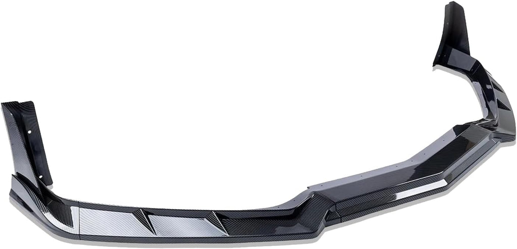 Front Bumper Lip Splitter Spoiler Compatible with Chevy Corvette C8 2020-2025, Corvette C8 Stingray Z51 Front Splitter Air Dams Chin Spoiler Auto Parts Replacement Accessory (Carbon Fiber)