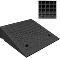 Portable Kerb Ramp Heavy Duty Rubber Curb Ramp Rise Height Threshold Ramp Driveway Ramps for Car Motorcycle Wheelchairs Scooter Bike Truck Forklifts(19.7x19.7x8.3in)