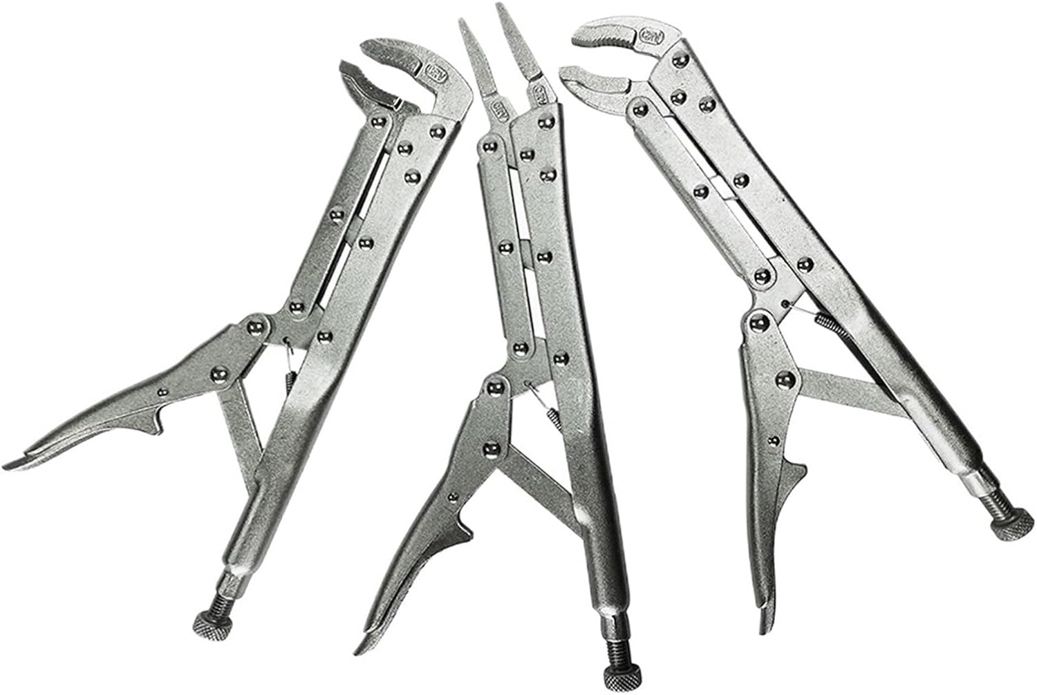 3 Pcs 12in. Extended Long Locking Vise-Grip Pliers Straight 45 Degree 80 Degree Vise-Grip Pliers