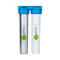 NuvoH2O 2-Stage Citrus-Based, Salt-Free Water Filter System + Water Softener and Carbon Filter – Healthy & Pure Water – Removes Hard Water Build Up (Home Duo System)