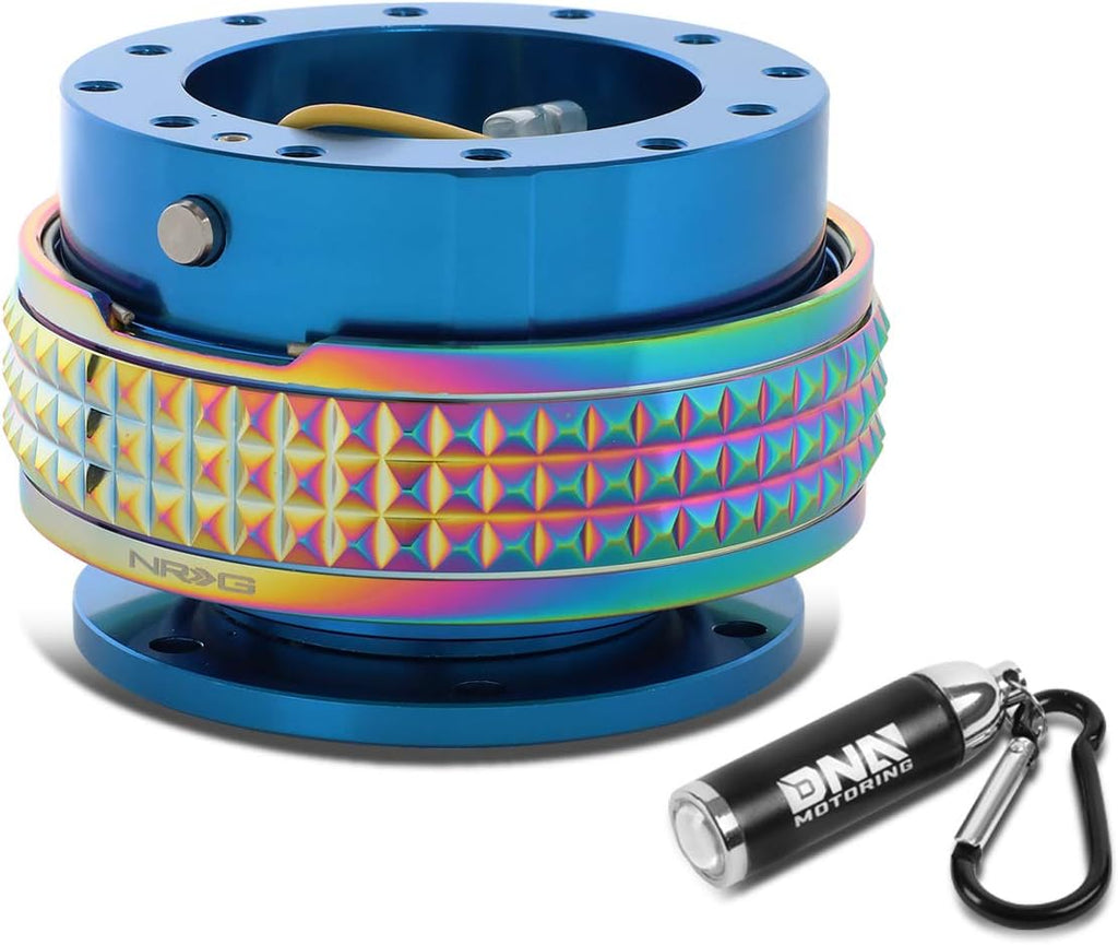 NRG Innovations SRK-210BL-MC Gen 2.1 Steering Wheel Quick Release + LED Keychain Flashlight