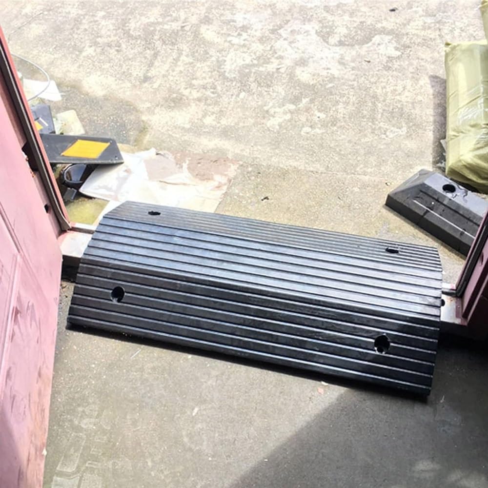 Portable Rubber Wheelchair Ramp ， Curb Ramp for Door/Garage Entry, 2-3in Rise, Transition Ramp for Home Shed/Walker, Handicap Ramp