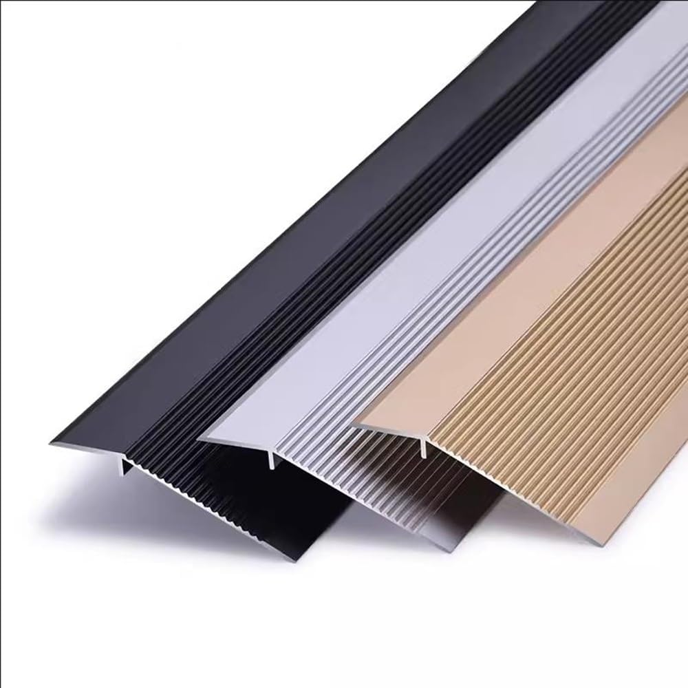 HCZION Threshold Strip 36 Inch Doorways Threshold Ramps, Door Floor Transition Threshold Strip, Threshold Reducer Aluminum Edge Trim, Height: 0.39-1.57inch (Color : Grey, Size : 20pcs)