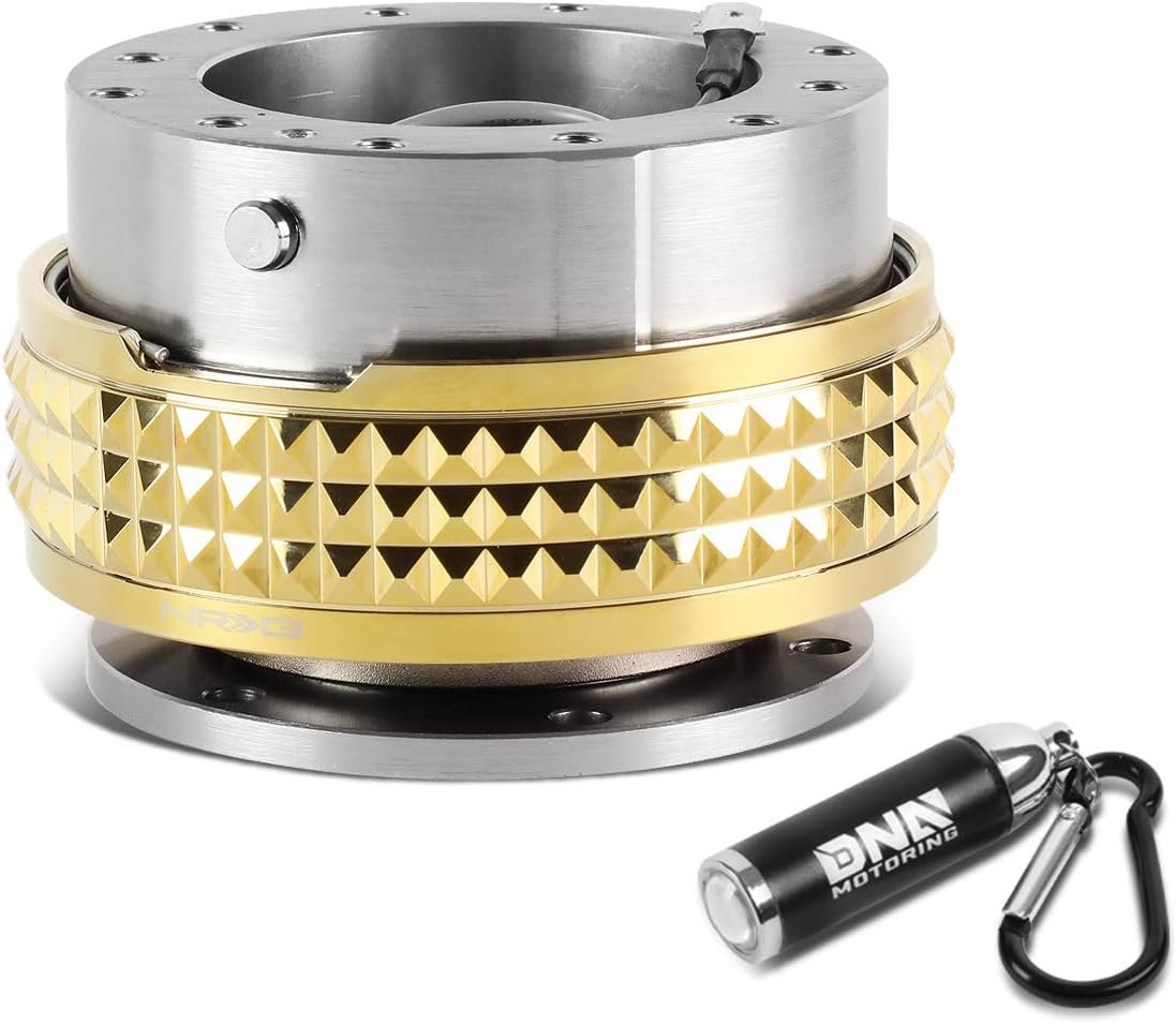 NRG Innovations SRK-210GM-CG Gen 2.1 Steering Wheel Quick Release + LED Keychain Flashlight