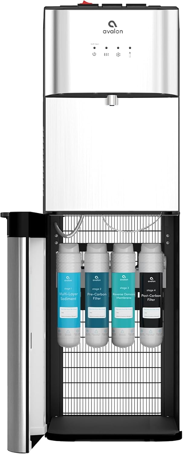 Avalon Genuine 4 Stage Reverse Osmosis Replacement Filters for Avalon Branded Bottleless RO Water Coolers, Patended,4 Count (Pack of 1), White
