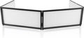 Pyle DJ Booth Foldable Cover Screen - Portable 5.6 ft Tabletop Event Facade Front Board Video Light Projector Display Scrim Panel -Folding Steel Frame Panel Stand, Stretchable Lycra Spandex PDJFAC02
