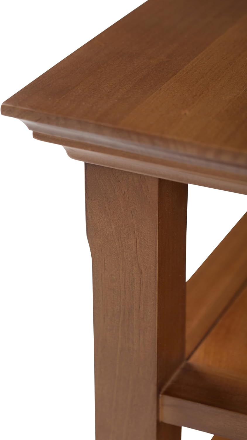 SIMPLIHOME Acadian Solid Wood 19 inch Wide Transitional-Style Side Tables in Light Golden Brown for the Living Room and Bedroom (Set of 2)