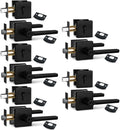 NEWBANG (5Pack Square Heavy Duty Keyed Entry Combo with deadbolt and Lever Door Handle in Matte Black (for Entrance/Exterior/Front/Office Door) Left or Right Handed