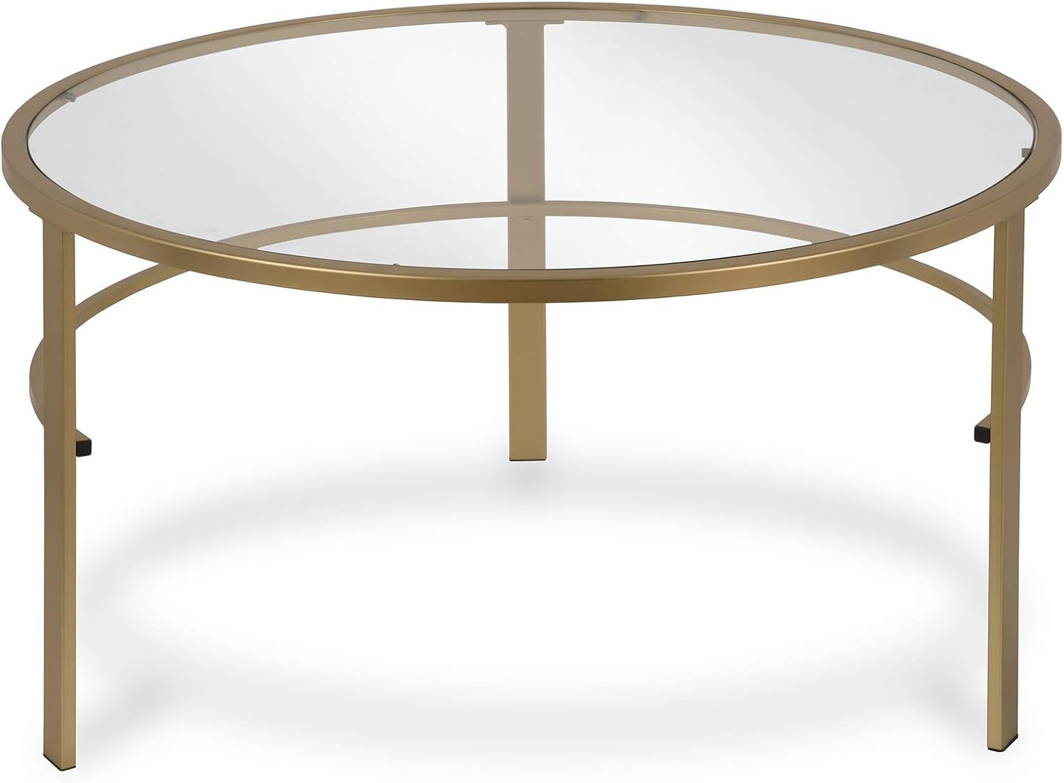 Henn&Hart Round Nested Coffee Table in Brass, Coffee Table coffee tables for living room, studio apartment essentials