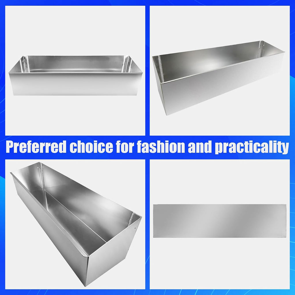 Aluminum Fuel Tank Rack Multi Use Storage Cabinet Holder Practical Kettle Racks Length 46' Accommodate 4 5-Gallon Jugs Suitable for Garage Enclosed Racing Trailer Work Area Silver