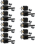 NEWBANG (7Pack) Square Heavy Duty Keyed Entry Combo with deadbolt and Lever Door Handle in Matte Black (for Entrance/Exterior/Front/Office Door) Left or Right Handed