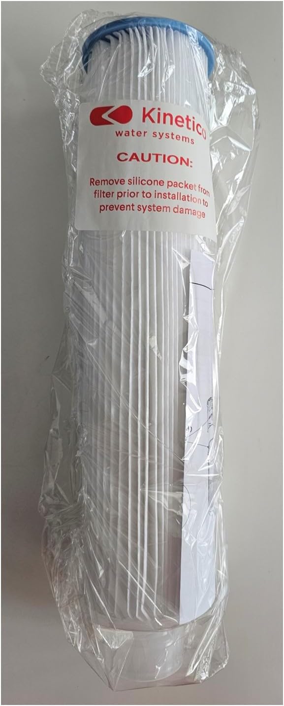 Kinetico, 16 inch, 20 micron Pleated filter (Part No. 11665) For Mach System, White
