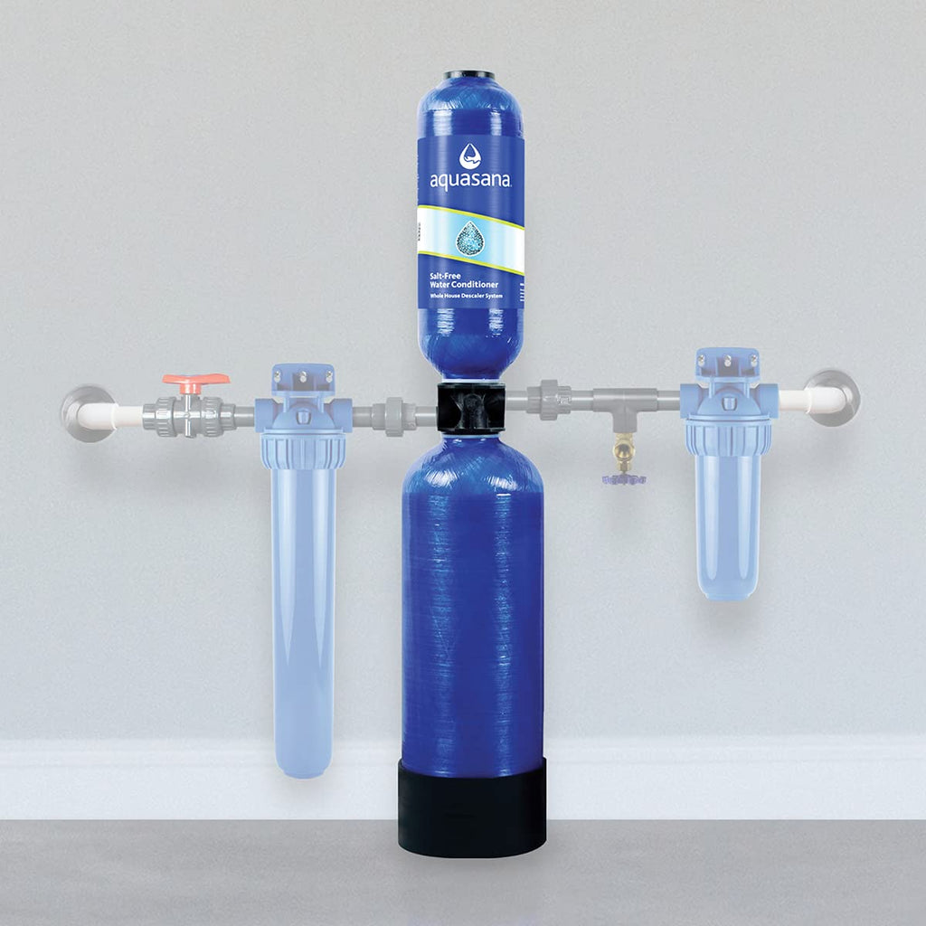 Aquasana Rhino Salt-Free Conditioner Replacement Tank - 46' Height - No Salt Descaler - 1,000,000 Gallons - WH-SFWC-SR, Blue