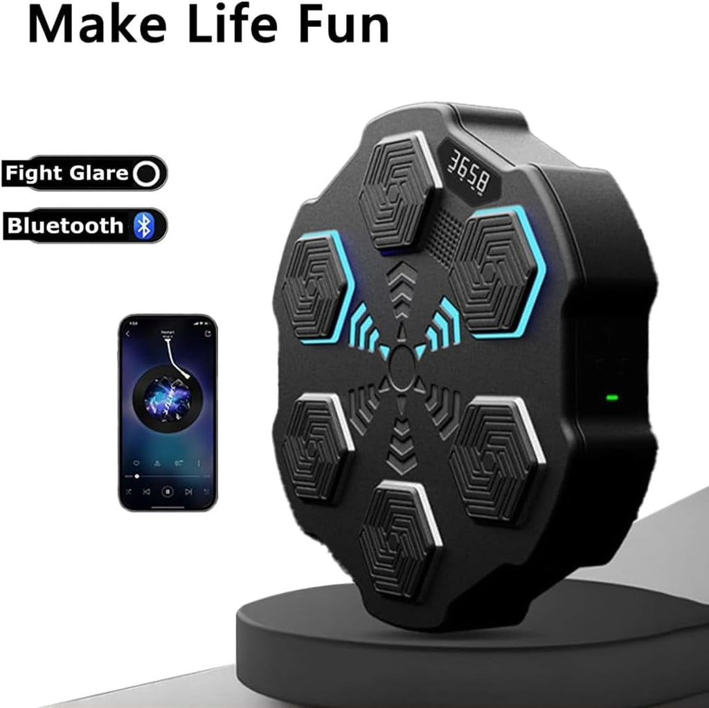 Music Boxing Strike Pads, Smart Boxing Machine with LED Counter, Wall Mounted Boxing Training Punching Equipment, USB Charging Boxing Strike Pads for Amateur Home Workout Boxing