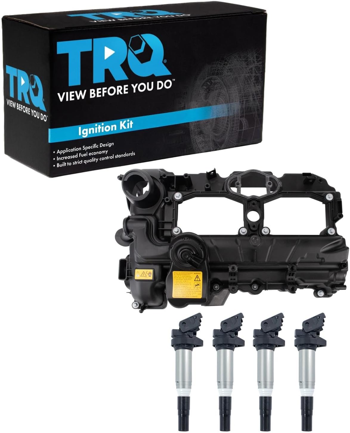 TRQ Ignition Coil Kit 4 Piece Compatible with 2012 BMW 328i 2015-2016 328i GT xDrive 2014-2016 428i