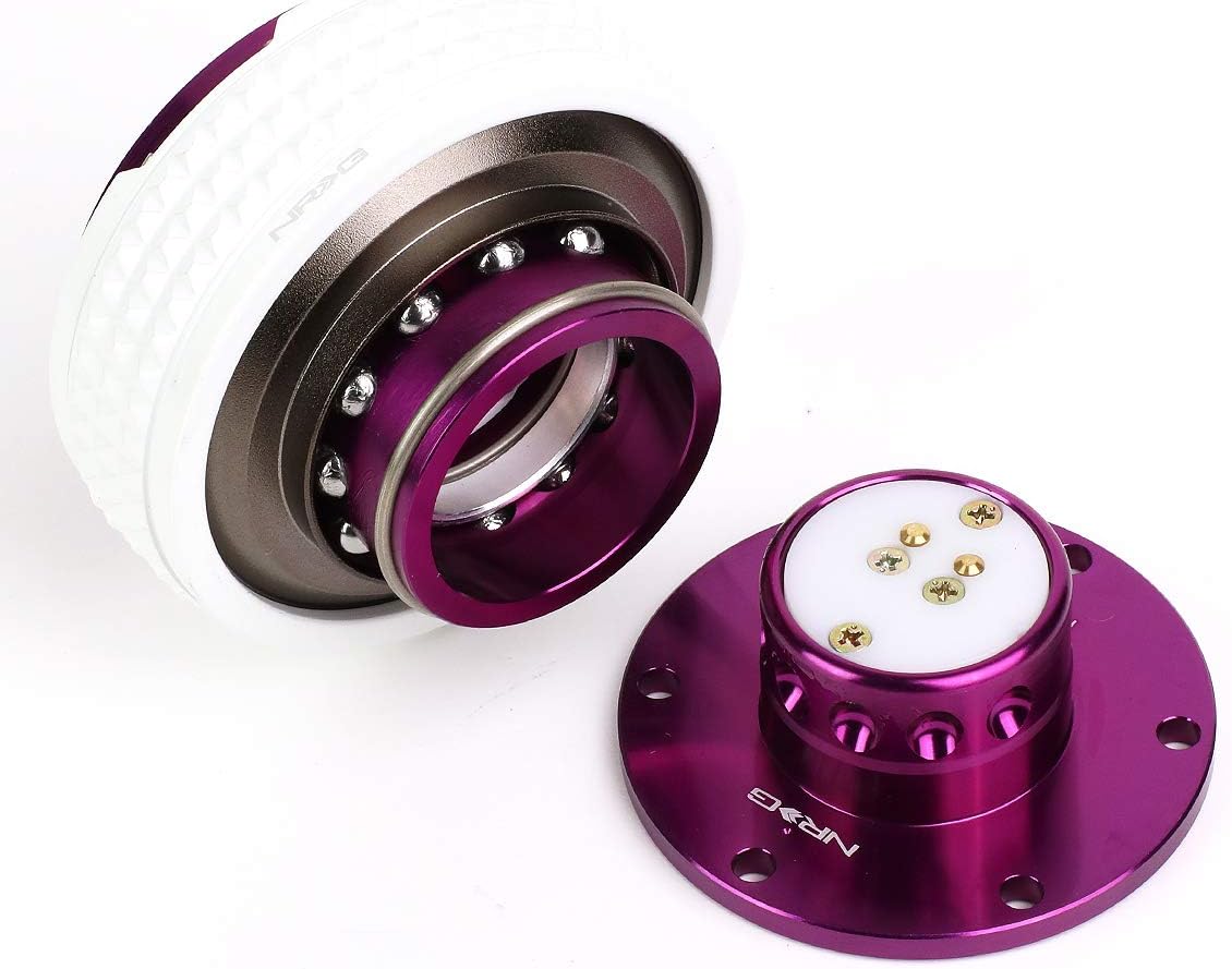NRG Innovations SRK-210PP/GL Quick Release Kit (Purple Body / Glow in the Dark Pyramid Ring)
