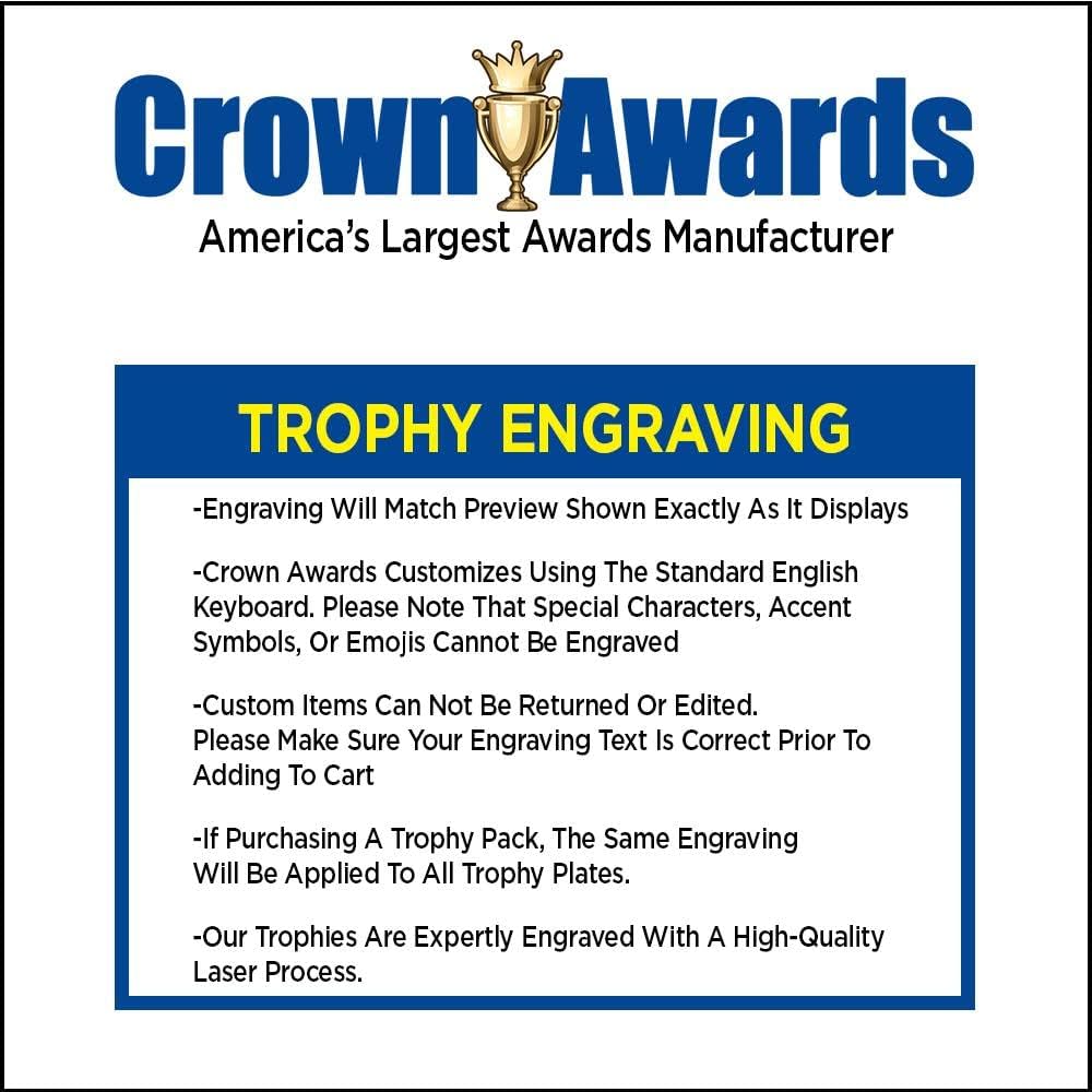 Crown Awards Personalized Poker Trophy, 7.25' Gold Cup Texas Hold Em Trophies with Free Custom Engraving