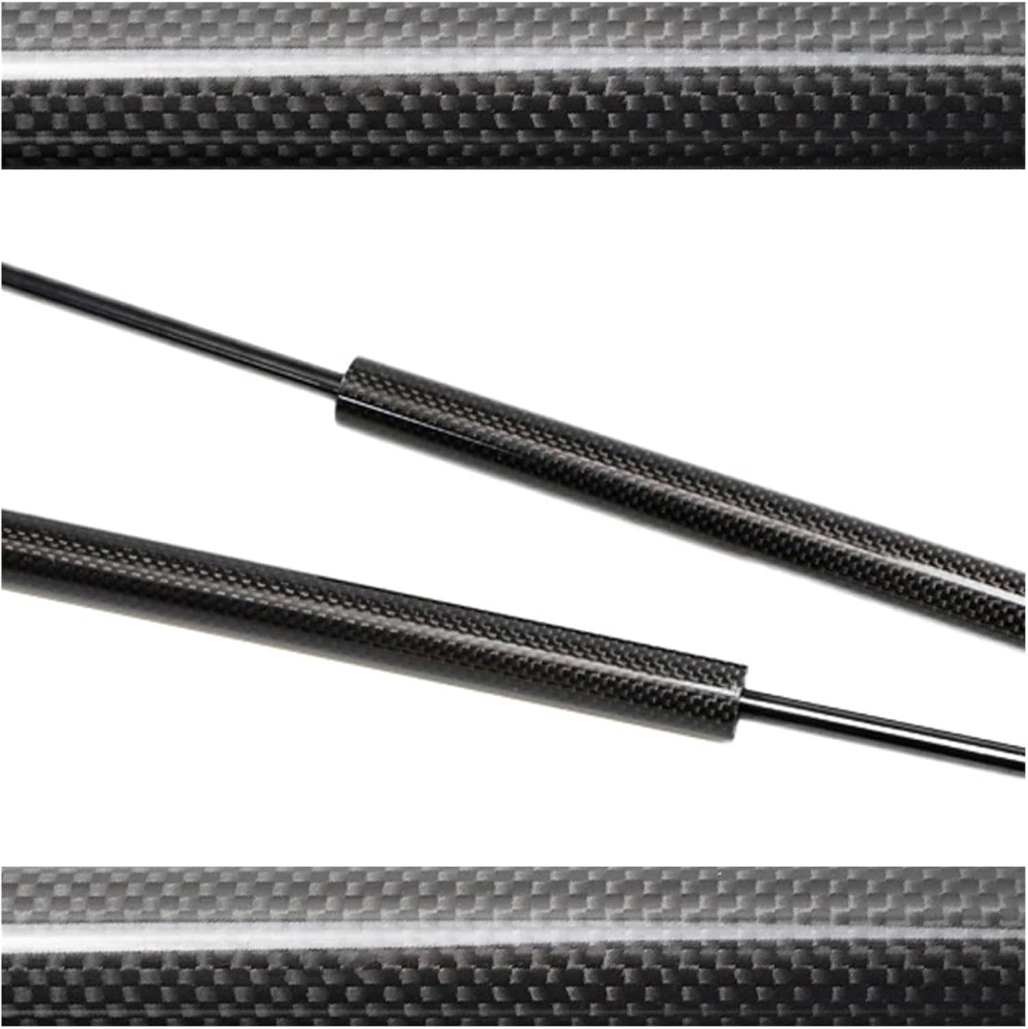 Dampers 1991-1998 Compatible with VW Golf MK3 Front Bonnet Hood Modify Lift Support Shock Accessories Absorber Car Parts(Color:Black Carbon Fiber)