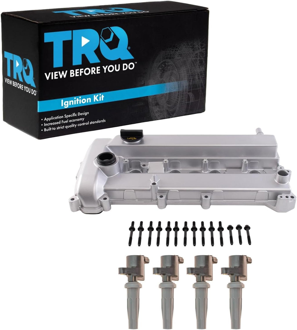 TRQ Ignition Coil Kit 5 Piece Compatible with 2009-2012 Ford Escape 2010-2012 Fusion 2009-2011 Mercury Mariner 2010-2011 Milan