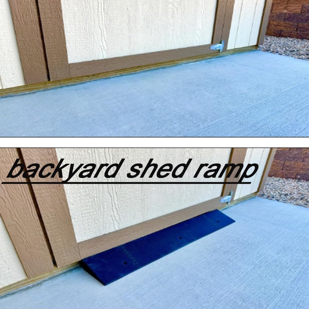 39' Long Curbside Ramp 2'' Rise Rubber Threshold Ramp Rubber Wheelchair Access Door Ramp Portable Driveway Scooter Ramps，2200 LBS Capacity Non-Skid(Height: 6cm/2.36in)
