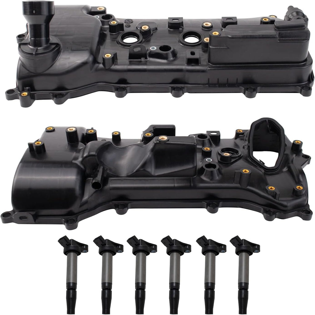 TRQ Ignition Coil Kit 6 Piece Coil on Plug Compatible with 2016-2019 Toyota Tacoma