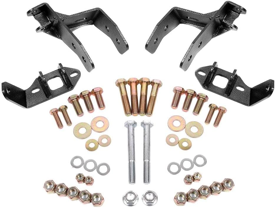 BMR Suspension CCK461H Coilover Conversion kit, Rear, Non-adj Shock Mount, w/o CAB Black Hammertone 1964-1972 G-Body
