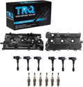 TRQ Ignition Coil & Spark Plug Kit Iridium 6 Piece Compatible with 2002-2004 Infiniti I35 2002-2006 Nissan Altima V6 3.5L 2002-2008 Maxima 2003-2007 Murano 2004-2009 Quest