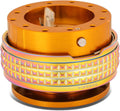 NRG Innovations SRK-210RG/MC Quick Release Kit (Rose Gold Body/Neochrome Pyramid Ring)