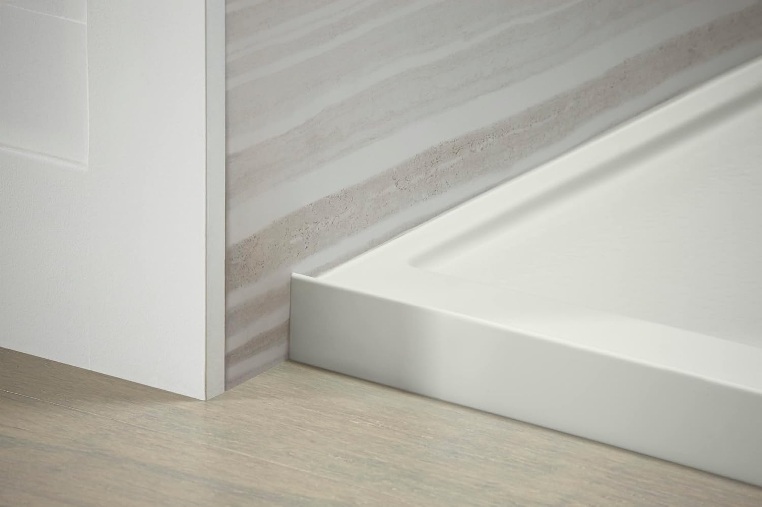 KOHLER 48' x 32' single-threshold shower base with left-hand drain