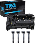 TRQ Ignition Coil Kit 5 Piece Coil on Plug Compatible with 2016-2021 Acura ILX 2015-2020 TLX 2013-2017 Honda Accord 2015-2019 CR-V