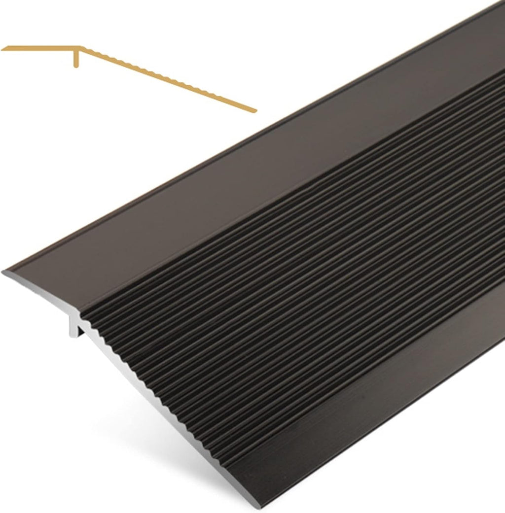 Floor Transition Strips ， Aluminum Alloy Threshold for Wood to Tile, Doorways, Laminate to Hardwood