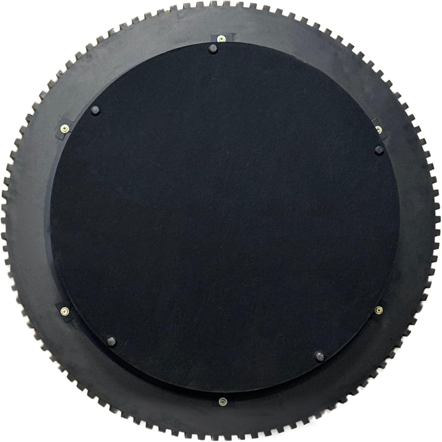 39' Round Coffee Table with Hidden Storage Compartment, Modern Handcraft Fluted Drum Coffee Table, Wooden Circle Center Table Cocktail Tea Table with Sturdy Pedestal for Living Room, Black