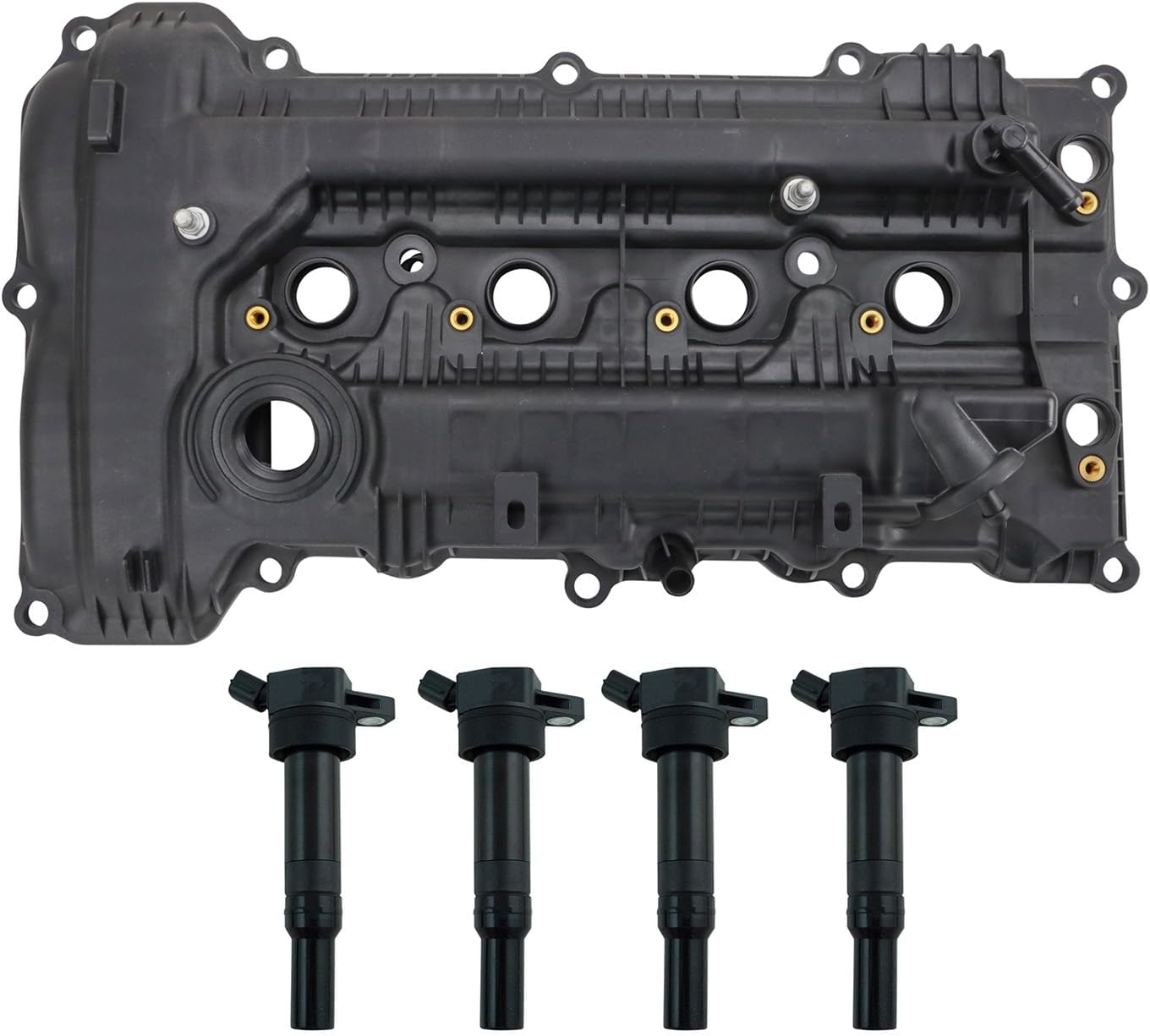 TRQ Ignition Coil Kit 4 Piece Compatible with 2014-2016 Kia Forte