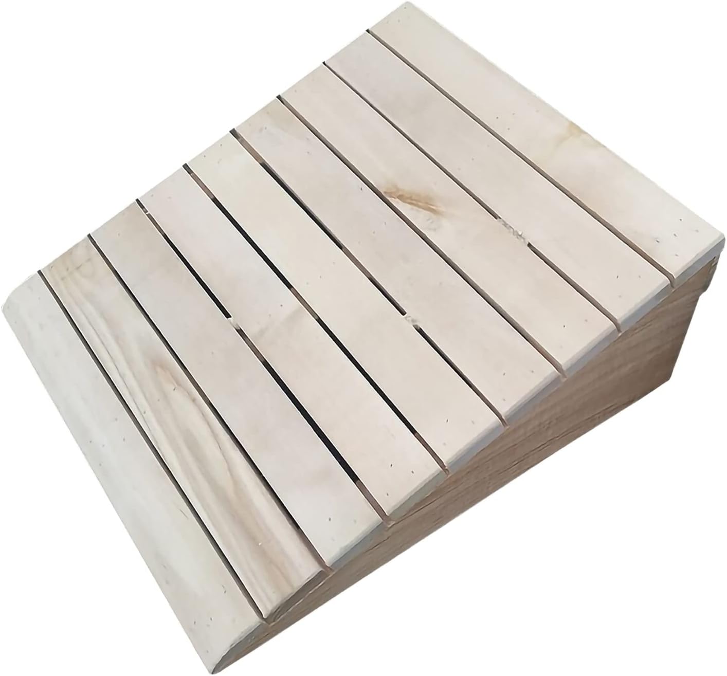 Portable Mobile Wooden Threshold Ramp, 2' 3' 4' 5' 6' Rise, Pets/Kids/Elderly/Disabled Anti-Slip Entryway Ramp Wheelchair Ramp, 660lbs Load Capacity
