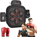 Music Boxing Machine, Smart Wall Mounted Boxing Target with 2 Pairs of Boxing Gloves for Office, Entertainment Center