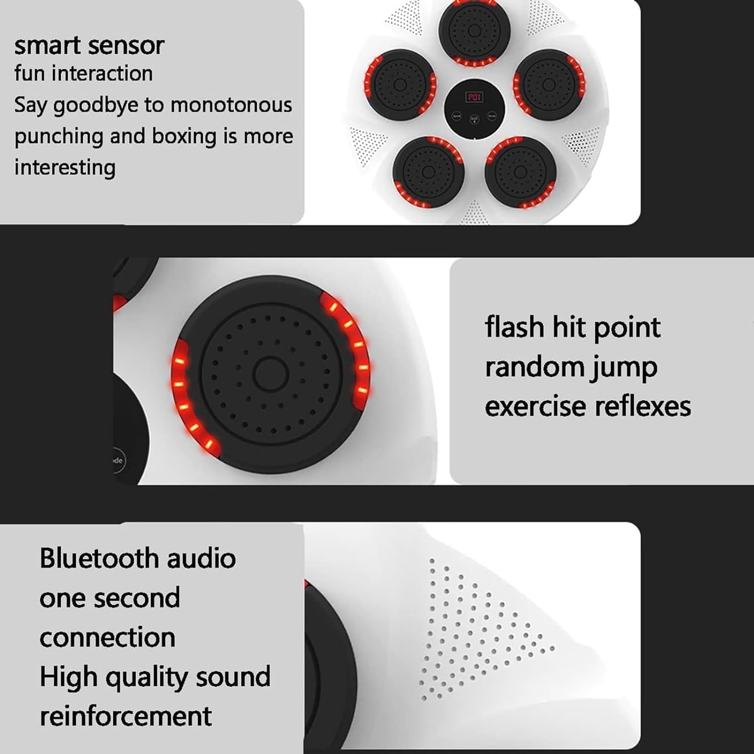 Home Music Boxing Machine Smart Music Boxing Machine Wall Mounted Boxing Machine, Boxing Training Punching Equipment
