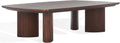 SAFAVIEH Couture Collection Barnard Walnut Rectangle Solid Wood Coffee Table