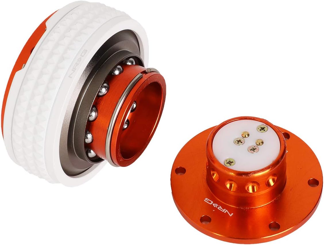 NRG Innovations SRK-210OR/GL Quick Release Kit (Orange Body / Glow in the Dark Pyramid Ring)