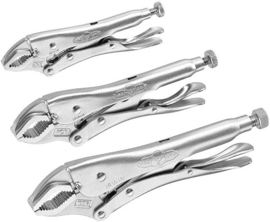 Irwin Visegrip 10508020 Curved Jaw Locking Plier Set